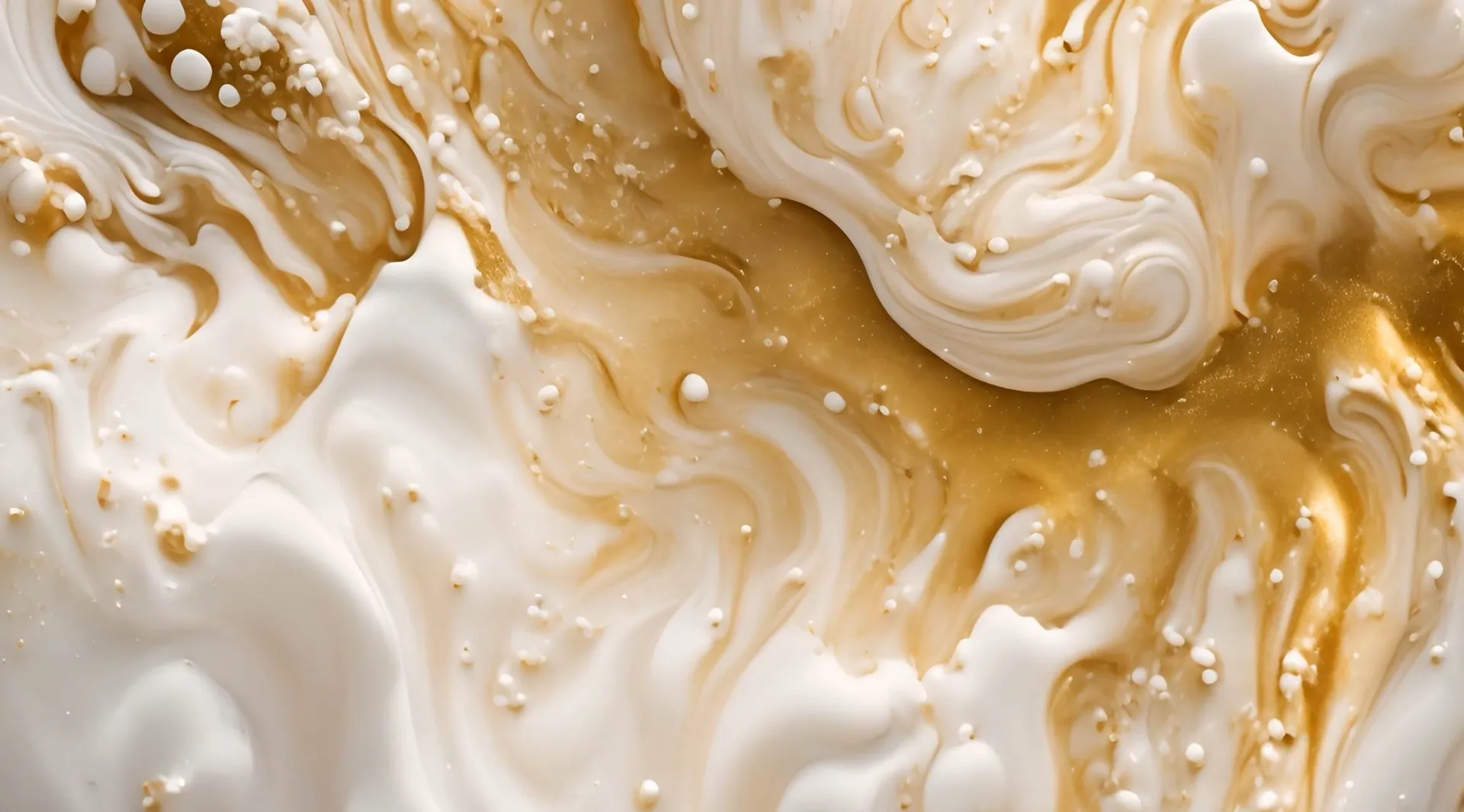 Luxurious Creamy Gold Swirls Backdrop Stock Video